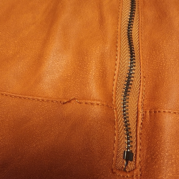 Shinestar Faux Leather Mini Skirt With Pockets Size XL - Picture 7 of 9